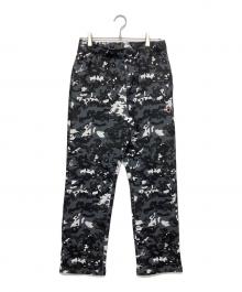A BATHING APE（アベイシングエイプ）の古着「MULTI PIXEL CAMO WIDE LEG SWEAT PATNS」｜ブラック