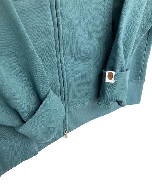 A BATHING APE（アベイシングエイプ）A BATHING APE (アベイシングエイプ) ONE POINT REGULAR FIT FULL ZIP HOODIE グリーン サイズ:Lの古着・服飾アイテム