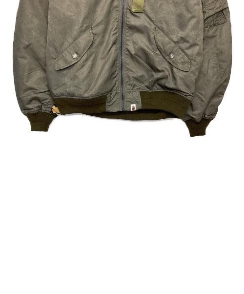 A BATHING APE（アベイシングエイプ）A BATHING APE (アベイシングエイプ) MULTI PATCH BOMBER JACKET オリーブ サイズ:L 未使用品の古着・服飾アイテム