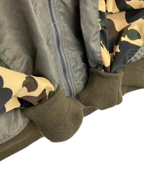A BATHING APE（アベイシングエイプ）A BATHING APE (アベイシングエイプ) MULTI PATCH BOMBER JACKET オリーブ サイズ:L 未使用品の古着・服飾アイテム
