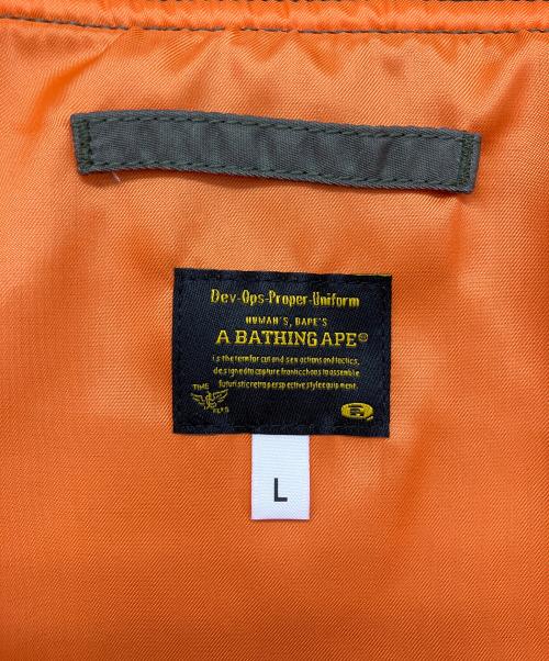 A BATHING APE（アベイシングエイプ）A BATHING APE (アベイシングエイプ) MULTI PATCH BOMBER JACKET オリーブ サイズ:L 未使用品の古着・服飾アイテム