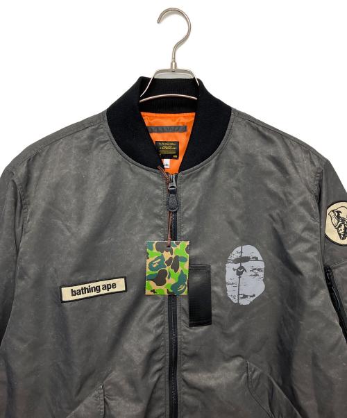A BATHING APE（アベイシングエイプ）A BATHING APE (アベイシングエイプ) MULTI PATCH BOMBER JACKET ブラック サイズ:2XL 未使用品の古着・服飾アイテム