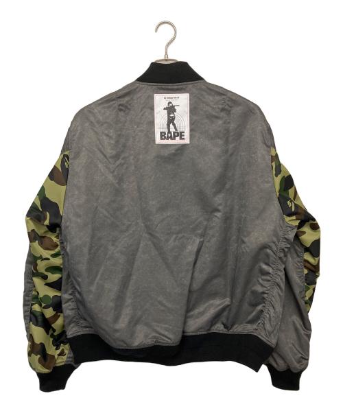 A BATHING APE（アベイシングエイプ）A BATHING APE (アベイシングエイプ) MULTI PATCH BOMBER JACKET ブラック サイズ:2XL 未使用品の古着・服飾アイテム