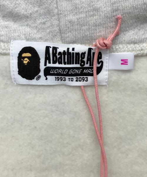 A BATHING APE（アベイシングエイプ）A BATHING APE (アベイシングエイプ) APE HEAD ONE POINT CROPPED ZIP HOODIE グレー サイズ:M 未使用品の古着・服飾アイテム