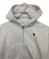 A BATHING APE (アベイシングエイプ) APE HEAD ONE POINT CROPPED ZIP HOODIE グレー サイズ:M 未使用品：25000円