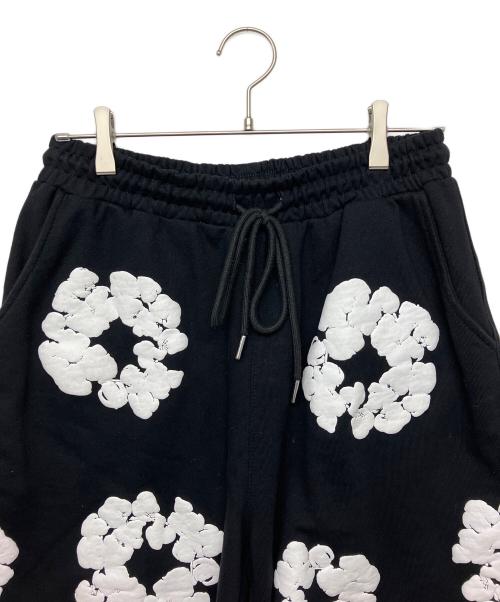 Denim Tears（デニムティアーズ）Denim Tears (デニムティアーズ) スウェットハーフパンツ ブラック サイズ:FREEの古着・服飾アイテム