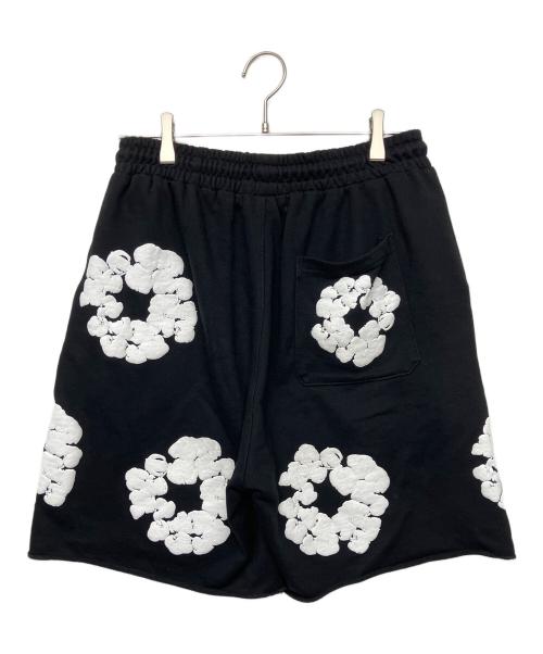 Denim Tears（デニムティアーズ）Denim Tears (デニムティアーズ) スウェットハーフパンツ ブラック サイズ:FREEの古着・服飾アイテム