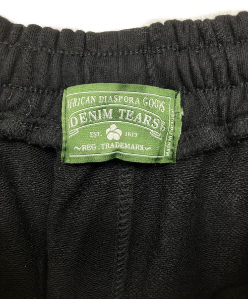 Denim Tears（デニムティアーズ）Denim Tears (デニムティアーズ) スウェットハーフパンツ ブラック サイズ:FREEの古着・服飾アイテム