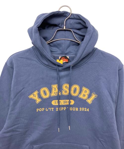 YOASOBI（ヨアソビ）YOASOBI (ヨアソビ) プルオーバーパーカー ネイビー サイズ:Mの古着・服飾アイテム