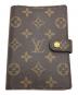 LOUIS VUITTON（ルイ ヴィトン）の古着「モノグラム アジェンダPM 手帳カバー」｜ブラウン