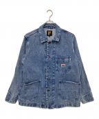 BLUCO WORK GARMENTブルコ ワーク ガーメント）の古着「デニムカバーオール」｜ネイビー