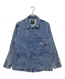 BLUCO WORK GARMENT（ブルコ ワーク ガーメント）の古着「デニムカバーオール」｜ネイビー