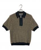 KITHキス）の古着「Keyon Crochet Pullover」｜ブラウン×ブラック