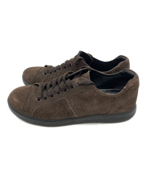 PRADA（プラダ）PRADA (プラダ) スニーカー ブラウン サイズ:５の古着・服飾アイテム