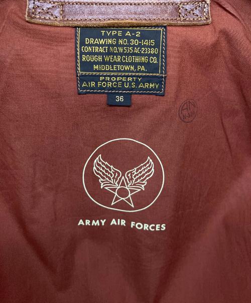 BUZZ RICKSON'S（バズリクソンズ）BUZZ RICKSON'S (バズリクソンズ) A-2フライトジャケット 90th BG Jolly Rogers 古着 スカル ブラウン サイズ:36の古着・服飾アイテム