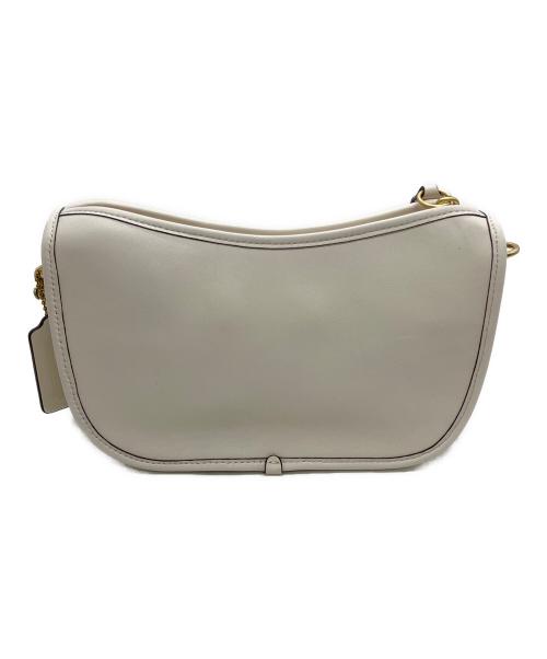 COACH（コーチ）COACH (コーチ) swinger bag with chain ホワイトの古着・服飾アイテム