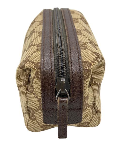 GUCCI（グッチ）GUCCI (グッチ) GG コスメポーチ ブラウンの古着・服飾アイテム