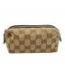 GUCCI（グッチ）の古着「GG コスメポーチ」｜ブラウン