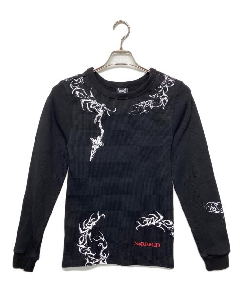 Noremid（ノーリミッド）NOREMID (ノーリミッド) サーマルカットソー ブラック サイズ:Sの古着・服飾アイテム