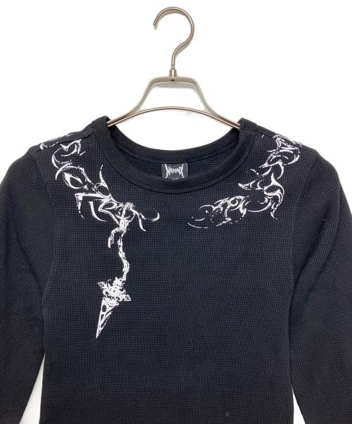 Noremid（ノーリミッド）NOREMID (ノーリミッド) サーマルカットソー ブラック サイズ:Sの古着・服飾アイテム