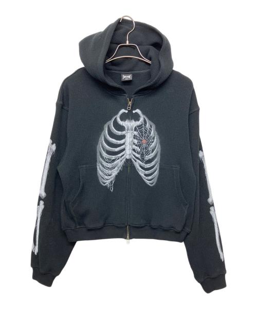 Noremid（ノーリミッド）Noremid (ノーリミッド) ボーンパーカー ブラック サイズ:Sの古着・服飾アイテム