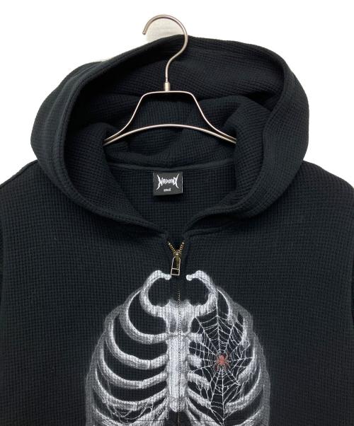 Noremid（ノーリミッド）Noremid (ノーリミッド) ボーンパーカー ブラック サイズ:Sの古着・服飾アイテム