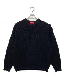 SUPREME（シュプリーム）の古着「waffle small box sweater　25AW　厚手ニット」｜ブラック