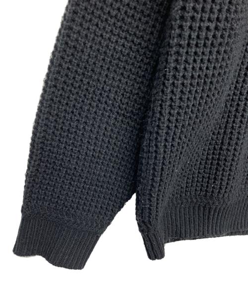SUPREME（シュプリーム）Supreme (シュプリーム) waffle small box sweater　25AW　厚手ニット ブラック サイズ:Mの古着・服飾アイテム
