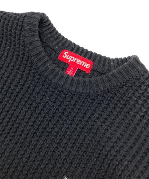SUPREME（シュプリーム）Supreme (シュプリーム) waffle small box sweater　25AW　厚手ニット ブラック サイズ:Mの古着・服飾アイテム