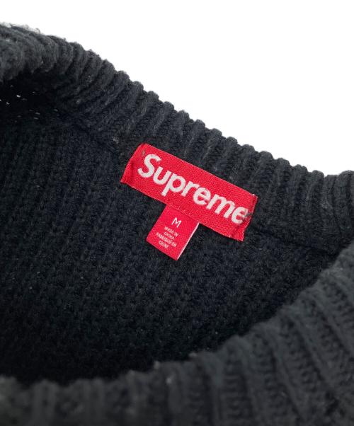 SUPREME（シュプリーム）Supreme (シュプリーム) waffle small box sweater　25AW　厚手ニット ブラック サイズ:Mの古着・服飾アイテム