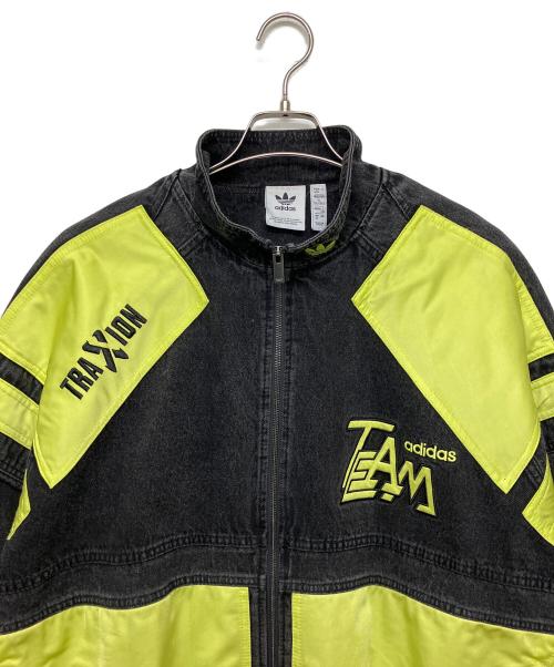 adidas（アディダス）adidas (アディダス) MOTO DENIM JACKET ブラック サイズ:XLの古着・服飾アイテム