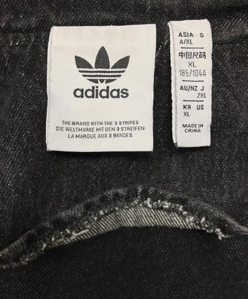 adidas（アディダス）adidas (アディダス) MOTO DENIM JACKET ブラック サイズ:XLの古着・服飾アイテム