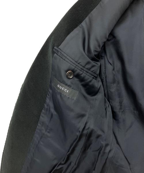 GUCCI（グッチ）GUCCI (グッチ) テーラードジャケット ブラック サイズ:48Rの古着・服飾アイテム