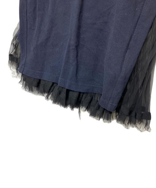 sacai（サカイ）sacai (サカイ) FRED PERRY (フレッドペリー) ポロシャツ　2013年販売モデル ネイビー サイズ:36の古着・服飾アイテム