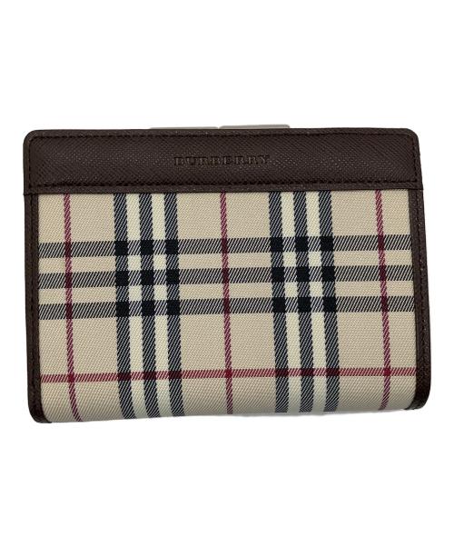 BURBERRY（バーバリー）BURBERRY (バーバリー) 2つ折り財布 ベージュの古着・服飾アイテム