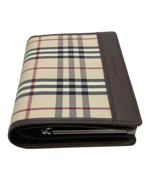 BURBERRY（バーバリー）BURBERRY (バーバリー) 2つ折り財布 ベージュの古着・服飾アイテム