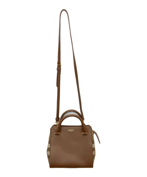 BURBERRY（バーバリー）BURBERRY (バーバリー) Small Banwell Tote Bag ベージュの古着・服飾アイテム