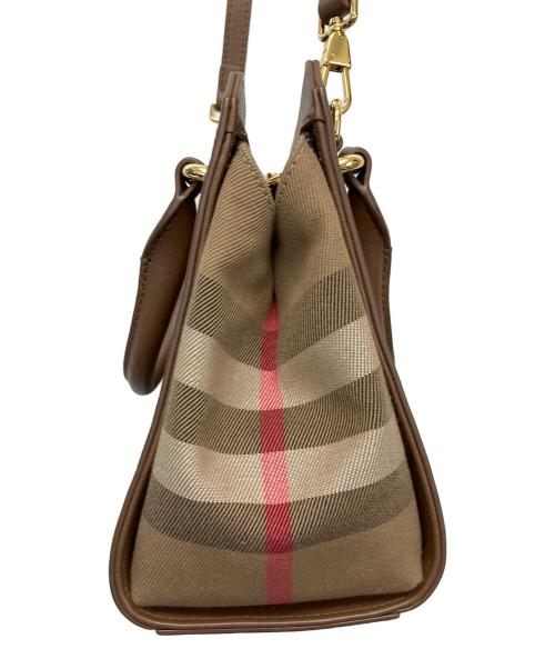BURBERRY（バーバリー）BURBERRY (バーバリー) Small Banwell Tote Bag ベージュの古着・服飾アイテム