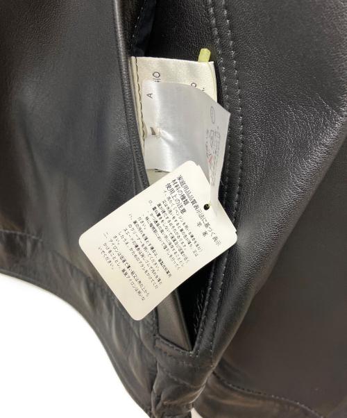 ERMENEGILDO ZEGNA（エルメネジルド・ゼニア）ERMENEGILDO ZEGNA (エルメネジルド・ゼニア) レザージャケット ブラック サイズ:Sの古着・服飾アイテム