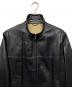 ERMENEGILDO ZEGNA (エルメネジルド・ゼニア) レザージャケット ブラック サイズ:S：20000円