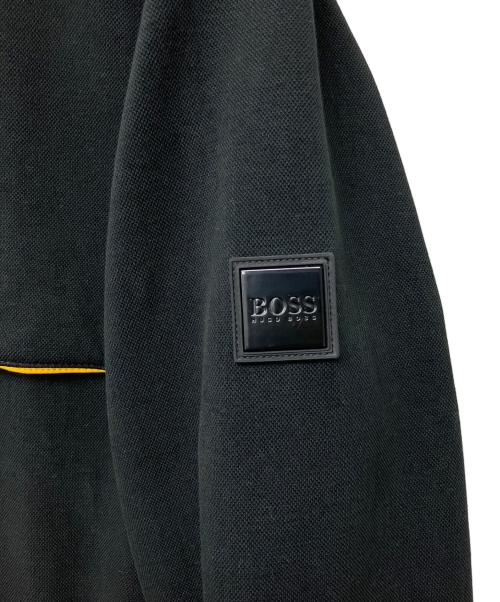 HUGO BOSS（ヒューゴ ボス）HUGO BOSS (ヒューゴ ボス) ジップパーカー ブラック×イエロー サイズ:Mの古着・服飾アイテム