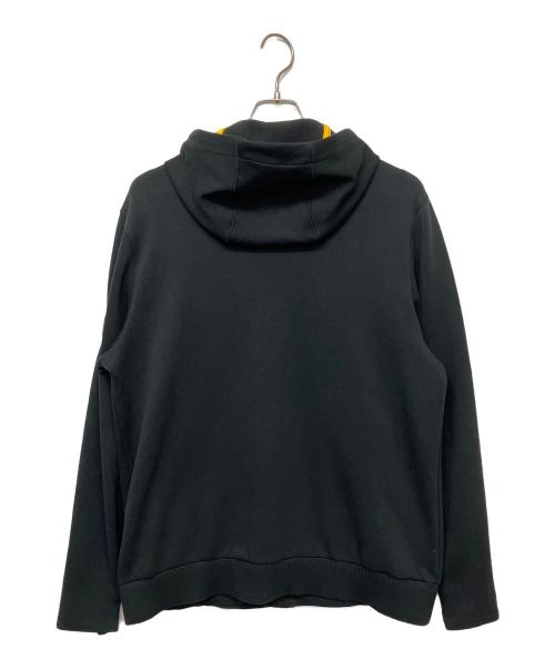 HUGO BOSS（ヒューゴ ボス）HUGO BOSS (ヒューゴ ボス) ジップパーカー ブラック×イエロー サイズ:Mの古着・服飾アイテム