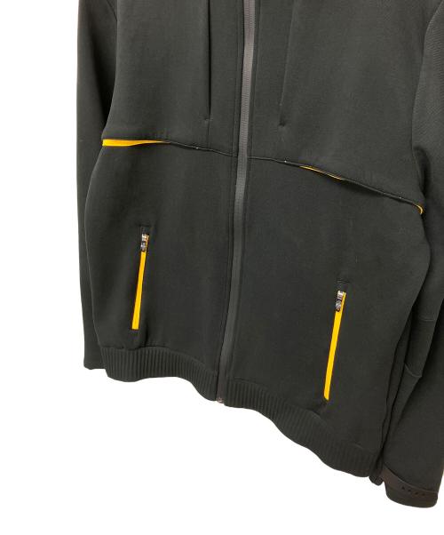 HUGO BOSS（ヒューゴ ボス）HUGO BOSS (ヒューゴ ボス) ジップパーカー ブラック×イエロー サイズ:Mの古着・服飾アイテム