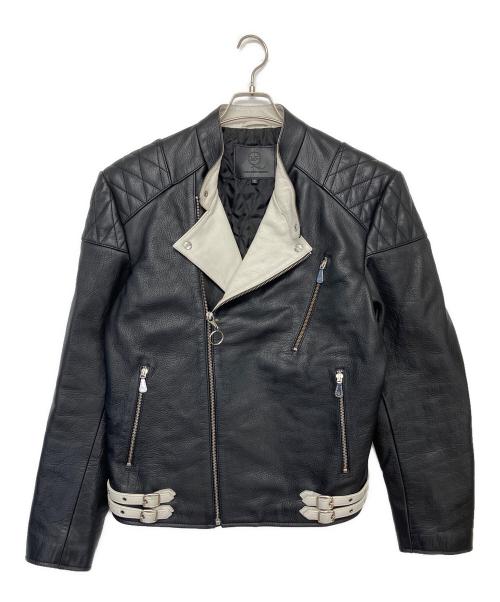 MCQ（マックキュー）MCQ (マックキュー) ライダースジャケット ALEXANDER McQUEEN ブラック サイズ:IT54の古着・服飾アイテム