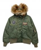 HUMAN MADEヒューマンメイド）の古着「N2 Flight Jacket 2017AW」｜オリーブ
