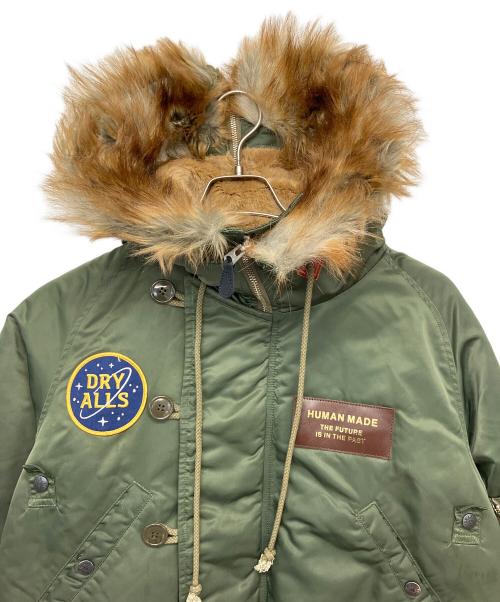 HUMAN MADE（ヒューマンメイド）HUMAN MADE (ヒューマンメイド) N2 Flight Jacket 	2017AW オリーブ サイズ:Sの古着・服飾アイテム