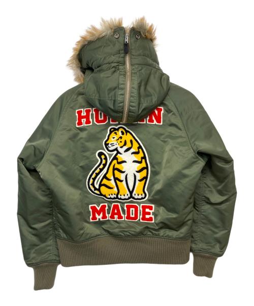 HUMAN MADE（ヒューマンメイド）HUMAN MADE (ヒューマンメイド) N2 Flight Jacket 	2017AW オリーブ サイズ:Sの古着・服飾アイテム