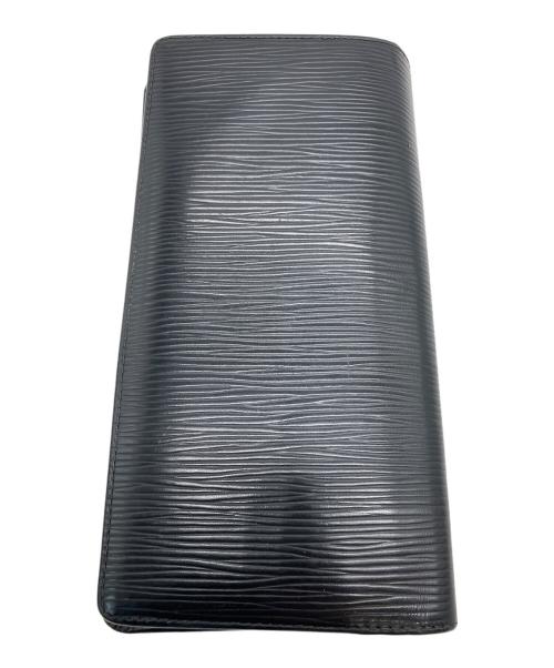 LOUIS VUITTON（ルイ ヴィトン）LOUIS VUITTON (ルイ ヴィトン) エピ ポルトフォイユ ブラザ 2つ折り財布 ブラックの古着・服飾アイテム