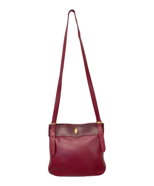 Cartier（カルティエ）Cartier (カルティエ) マストライン ショルダーバッグ ボルドーの古着・服飾アイテム