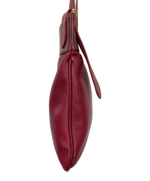 Cartier（カルティエ）Cartier (カルティエ) マストライン ショルダーバッグ ボルドーの古着・服飾アイテム